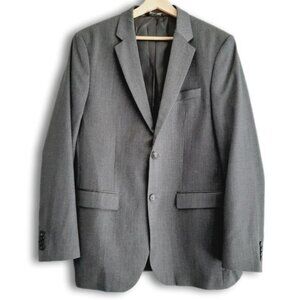 BANANA REPUBLIC 100% Wool Tailored Fit Blazer Jacket Gray Men's Sz 42 R